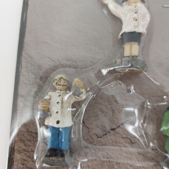 Tombstone Corners Halloween 3 Figures Monsters Scary - Picture 6 of 11